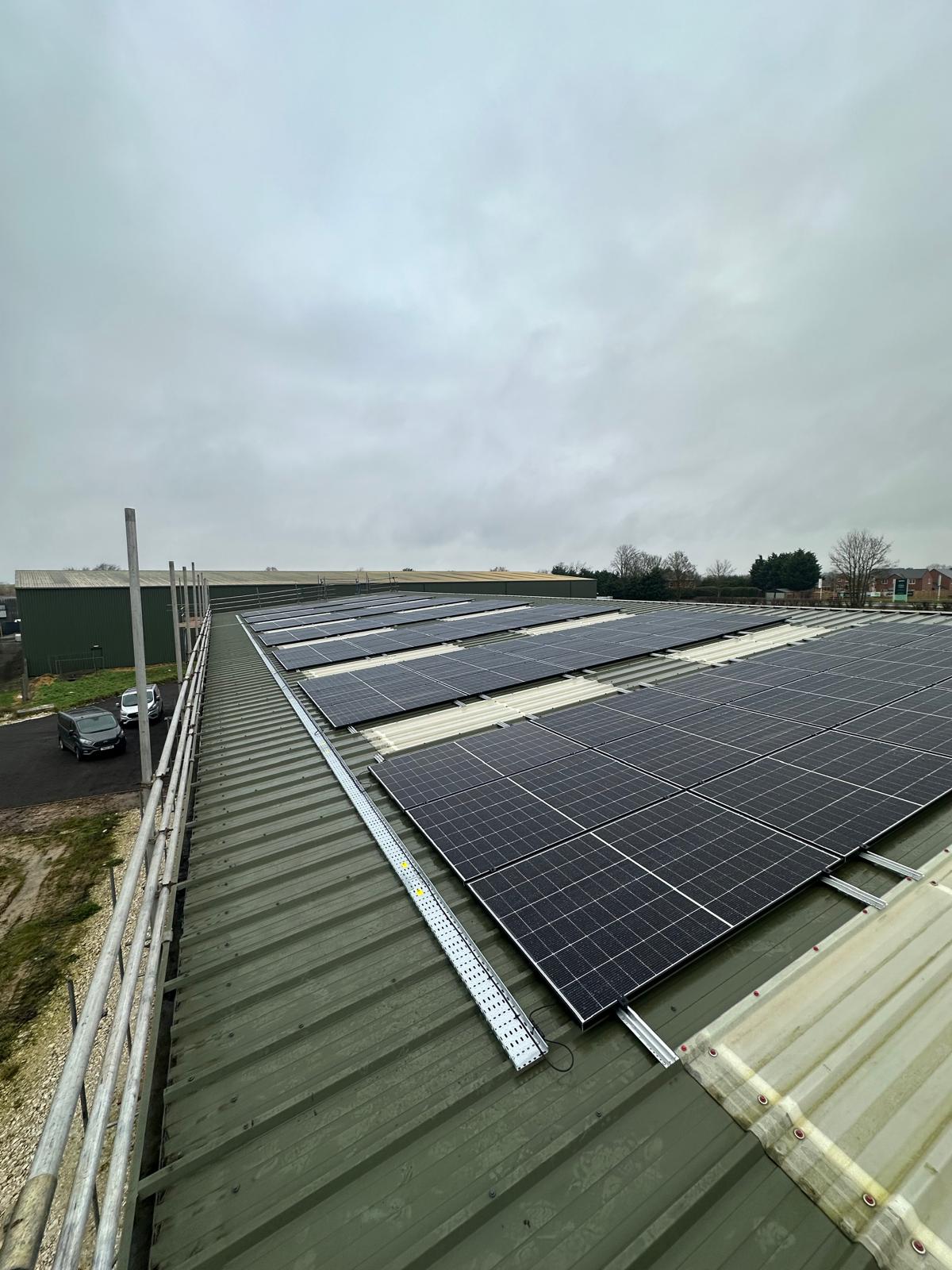 50kWp Solar Installation on a Commercial Storage Facility: Powering Brigg Storage Operations