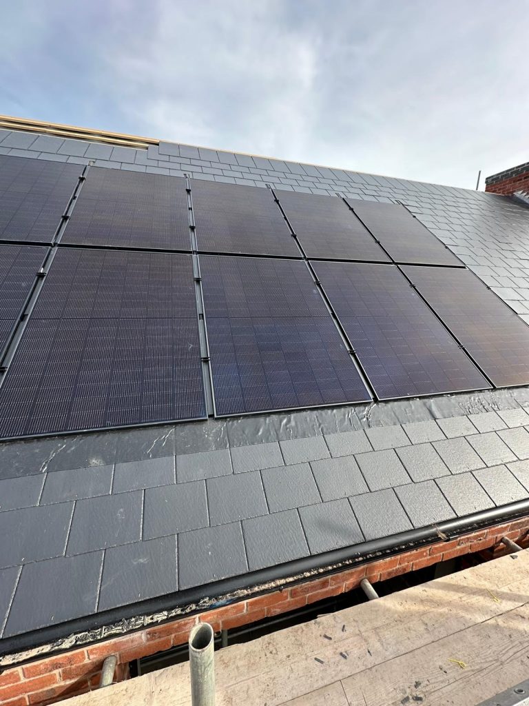 in-roof solar system In-Roof solar panel installation