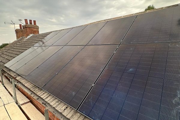 Caistor solar panel installation