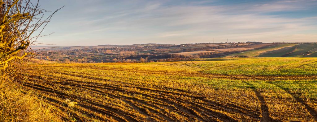 View of Caistor from the Lincolnshire Wolds