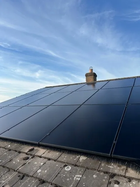 solar-panels-installed-on-house-roof Solar panels installed on house roof