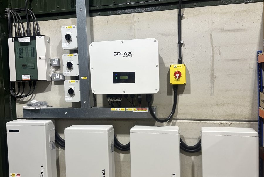 warehouse solar battery system